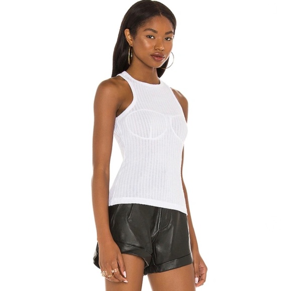 OW Intimates Callie Stitch Tank Top in White XS - Picture 2 of 8